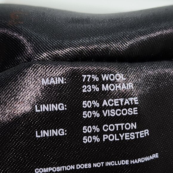 Heliot Emil Men's Solid Wool Blend Layered Robur Tailored Trousers - 50 - Picture 8 of 9